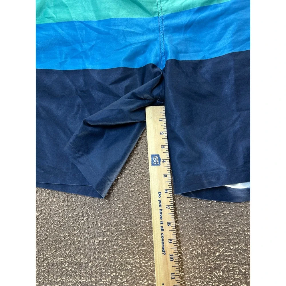 Meekos By KingSize Swim Trunks Mens 4XL Big Blue Colorblock Board Shorts